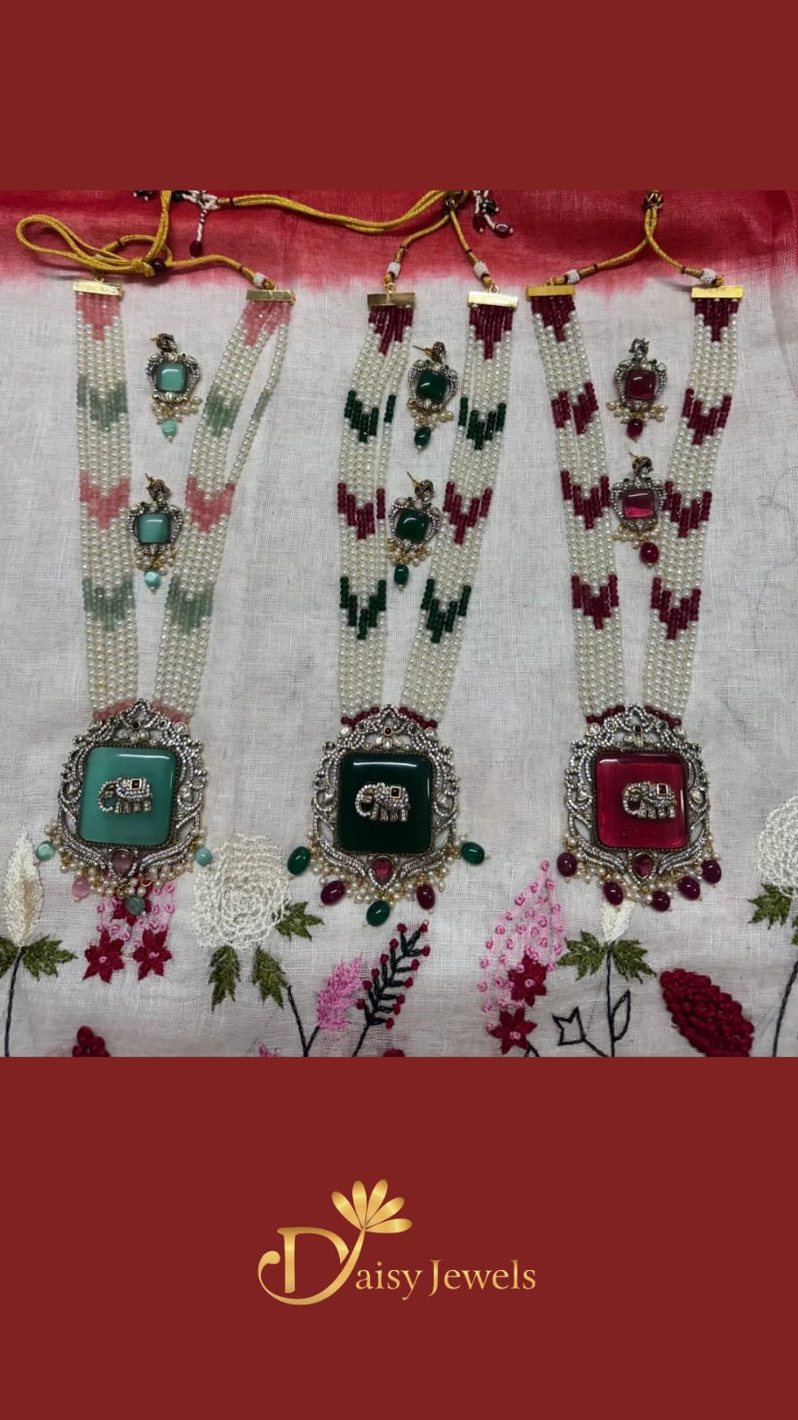 DJSK1 - Monalisa stone with Pearls