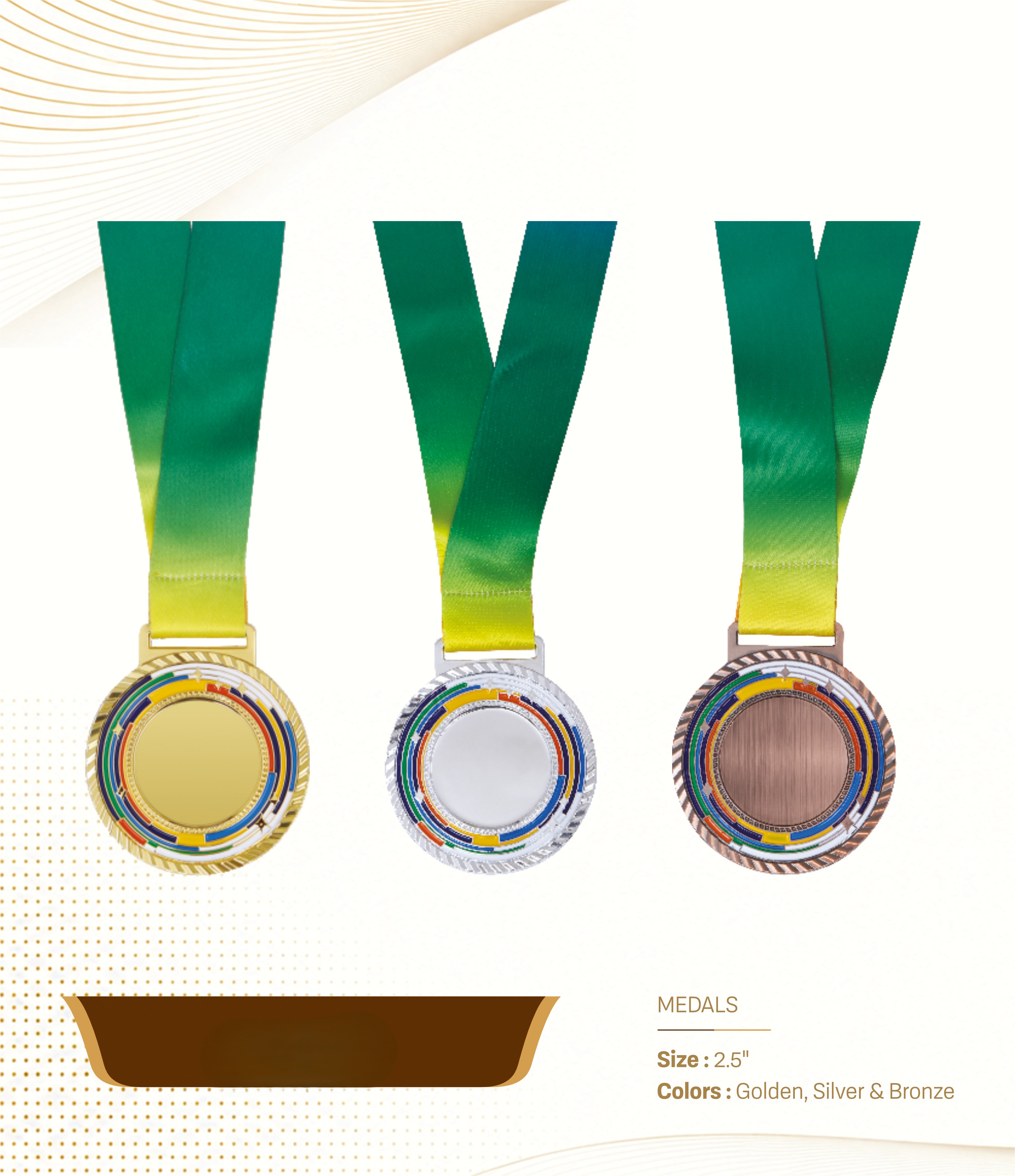 Rainbow Round Medal      Gold       Silver      Bronz 83062920 @ 5%