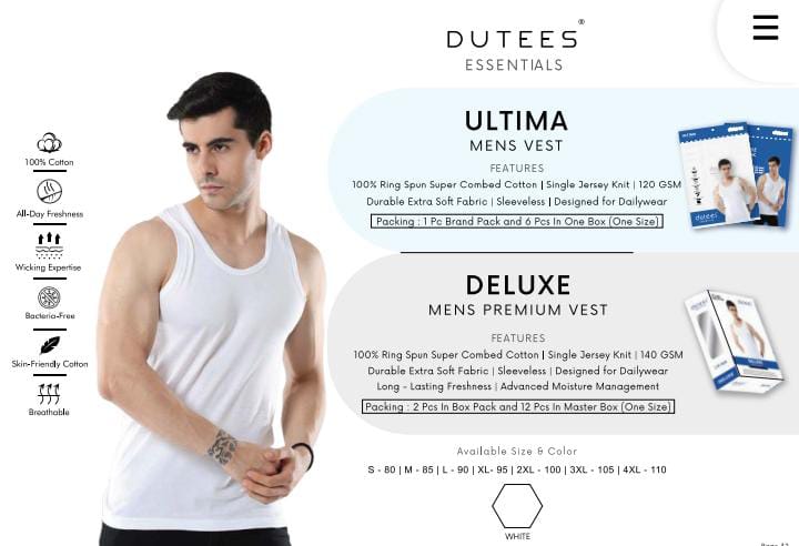 DUTEES ESSENTIALS ULTIMA MEN VEST