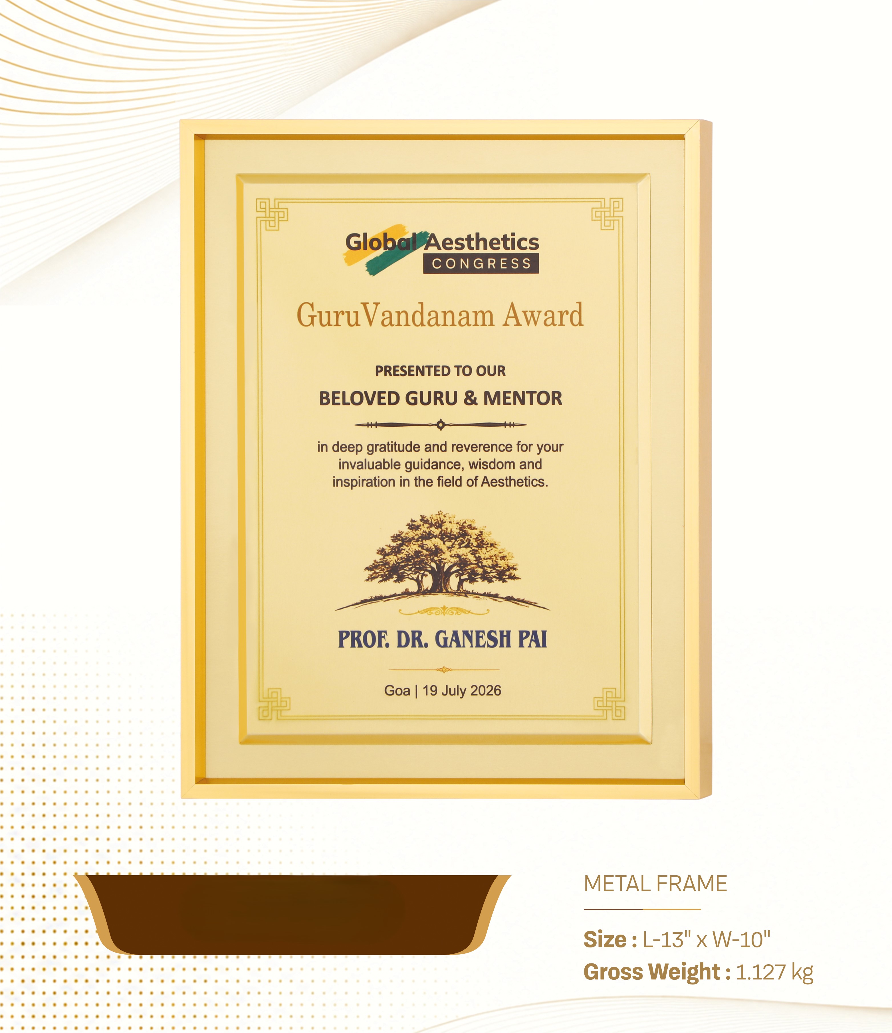 Guru Vandaman Award  44219090 @ 18%