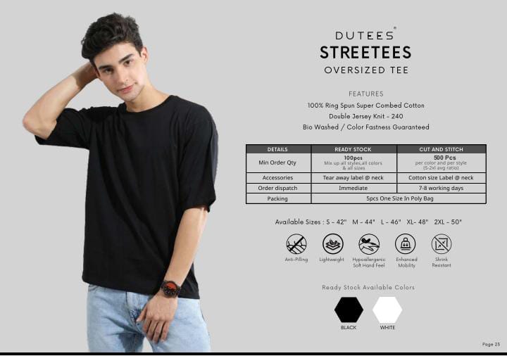 DUTEES STREETEES OVERSIZED TEE